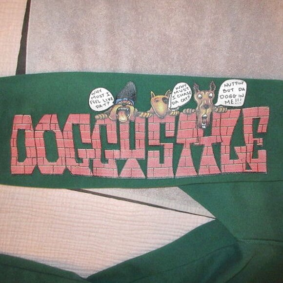 Death Row Records Doggystyle Sweatpants Size L Fleece Joggers Snoop Shoe Palace - Picture 1 of 11